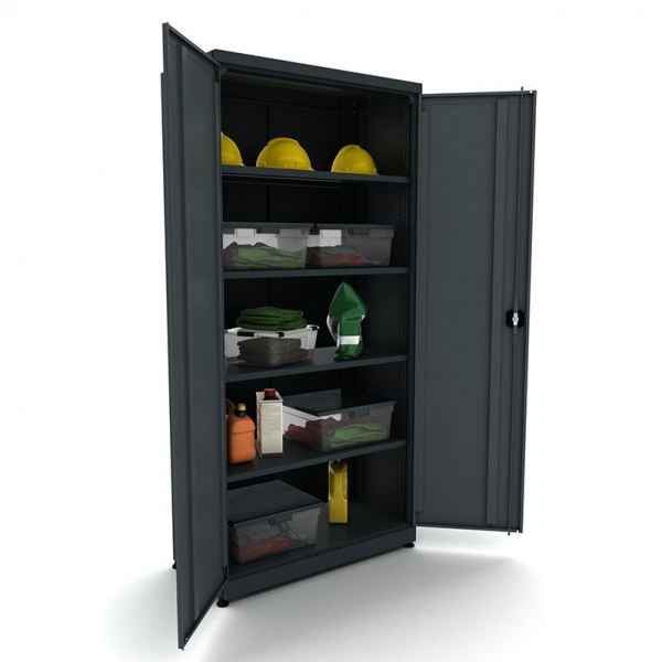 Metal work cabinet with 4 shelves Valkenpower Metal work cabinet with 4 shelves Valkenpower