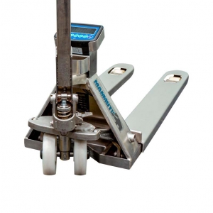 Pallet truck with scale 2500 kg stainless steel 115 cm Mammuth | Baltic Diag