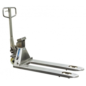 Pallet truck with scale 2500 kg stainless steel 115 cm Mammuth | Baltic Diag