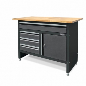 Compact workbench with 120 x 60 cm wooden worktop Weber | Baltic Diag Compact workbench with 120 x 60 cm wooden worktop Weber | Baltic Diag