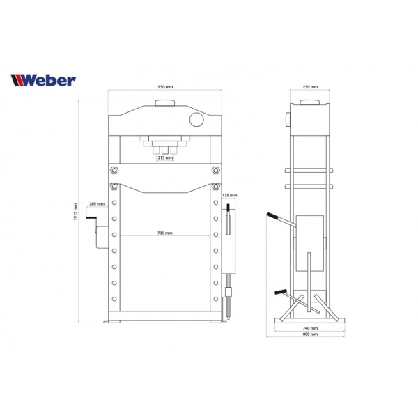 Weber WZ-WP50 hydraulic 50 ton baler | Baltic Diag