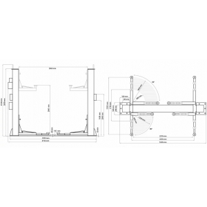Electrohydraulic two post lfit Weber Expert SJC-10XL | Baltic Diag