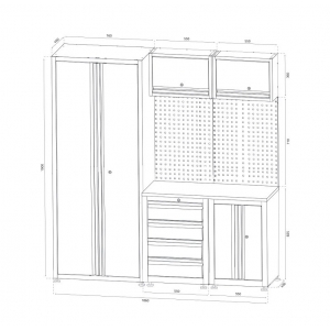 Workbench set Weber series 450, 8 pcs. | Baltic Diag Workbench set Weber series 450, 8 pcs. | Baltic Diag