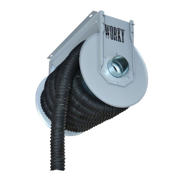 Mechanical exhaust extraction hose reel WORKY GMR+10010