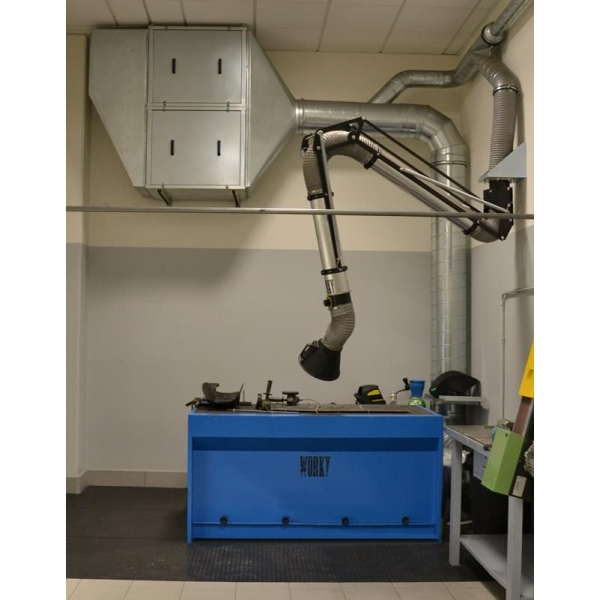 Grinding and welding fume extraction workbenches Worky SAB