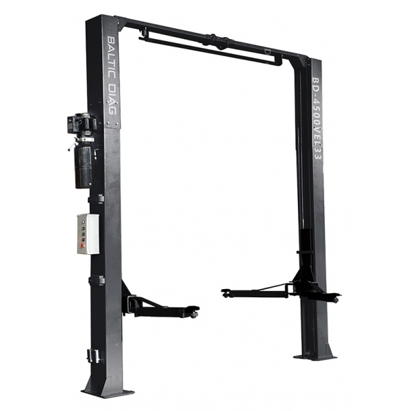 Двухстоечный подъемник с электромагнитной блокировкой и 3+3 ступенчатыми стрелами, 4,5 т BD-4500VEL33