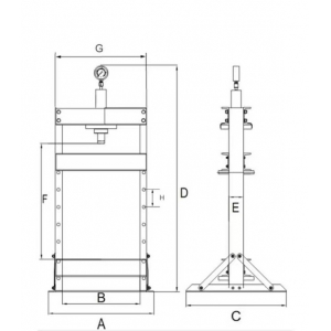 Hydraulic press 30 tons | Baltic Diag