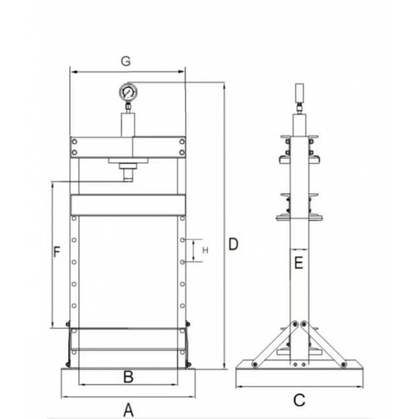 Hydraulic press 30 tons | Baltic Diag
