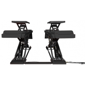 Ultra-low profile scissor lift with integrated secondary lift BD640WAF | Baltic Diag