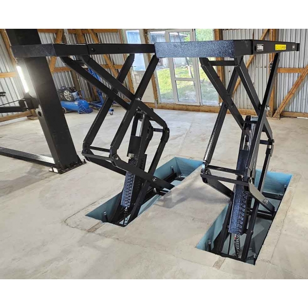 Recessed double scissor lift BD-S4, 3500 kg | Baltic Diag