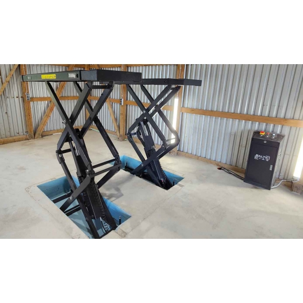 Recessed double scissor lift BD-S4, 3500 kg | Baltic Diag