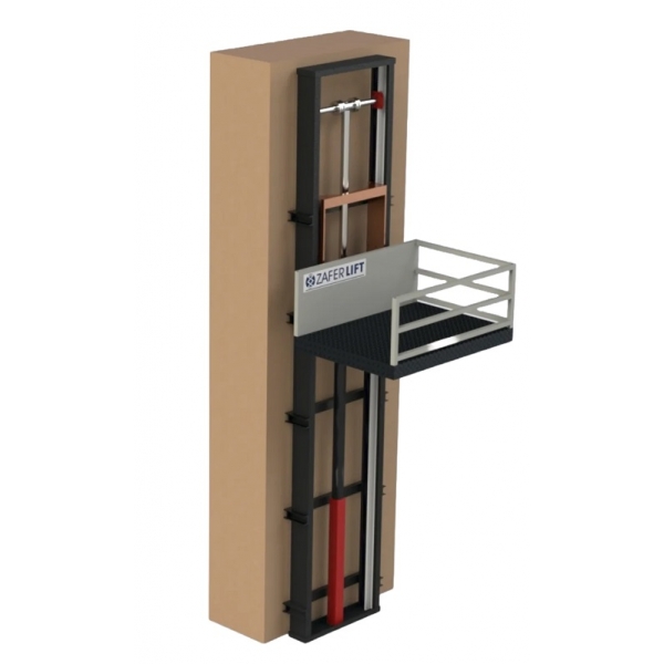 Two-column cargo lift Zafer 1000 kg Two-column cargo lift Zafer 1000 kg