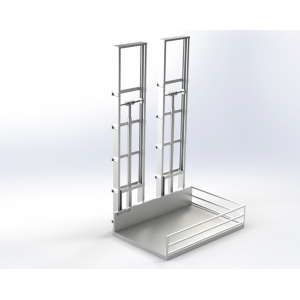 Tandem two-column cargo lift Zafer | Baltic Diag