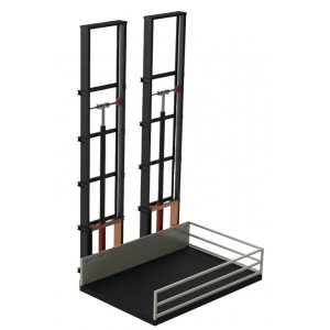 Tandem two-column cargo lift Zafer | Baltic Diag