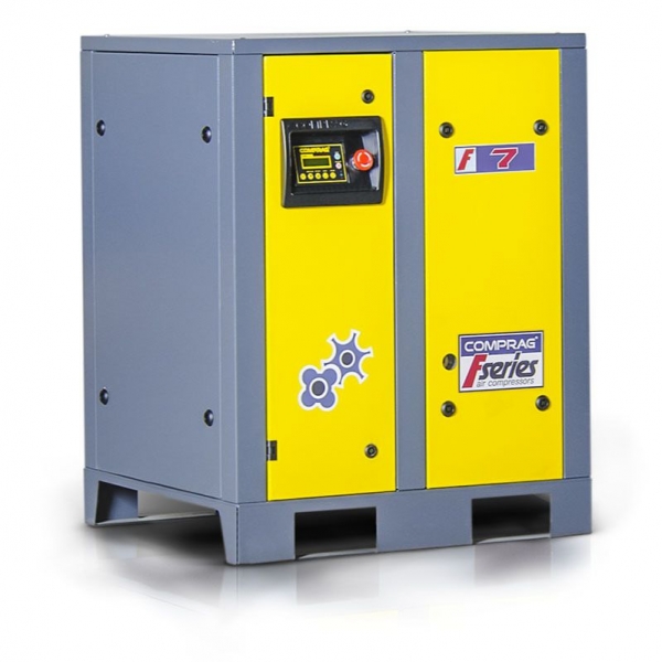 Screw air compressor with frequency control 30 kW, 400V, 5–8 bar, 5100 l/min FV-3008 Comprag