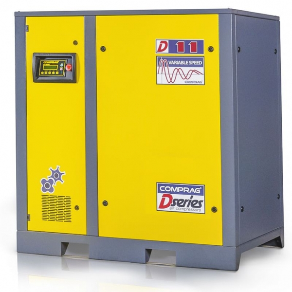 Screw air compressor with direct drive technology and frequency control 15 kW Comprag