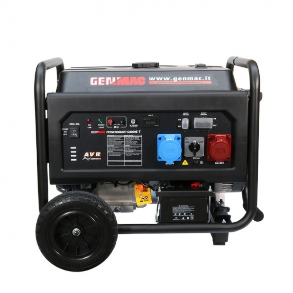 Mobile gasoline generator 6,8 kW Powersmart G8000E-T Genmac