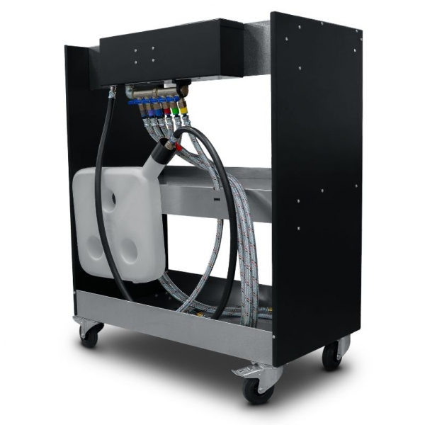 Mobile engine oil dosing system 6 x 20L