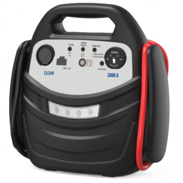 Multifunctional jump starter and charger 12/24 V 1200/2400 A 36 Ah