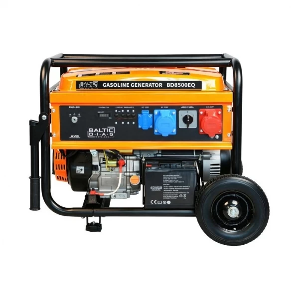 Benzīna ģenerators BD8500, 8 kW, 230 V / 400 V