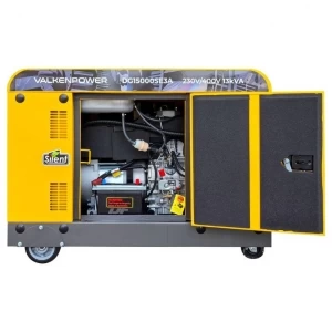 Valkenpower 10.5 kW portable diesel generator with a sound-insulated enclosure