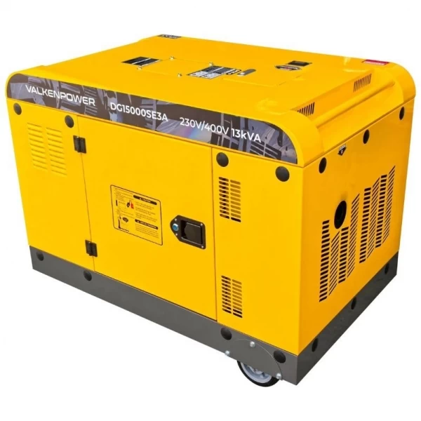 Valkenpower 10.5 kW portable diesel generator with a sound-insulated enclosure