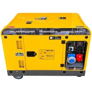 Valkenpower 10.5 kW portable diesel generator with a sound-insulated enclosure