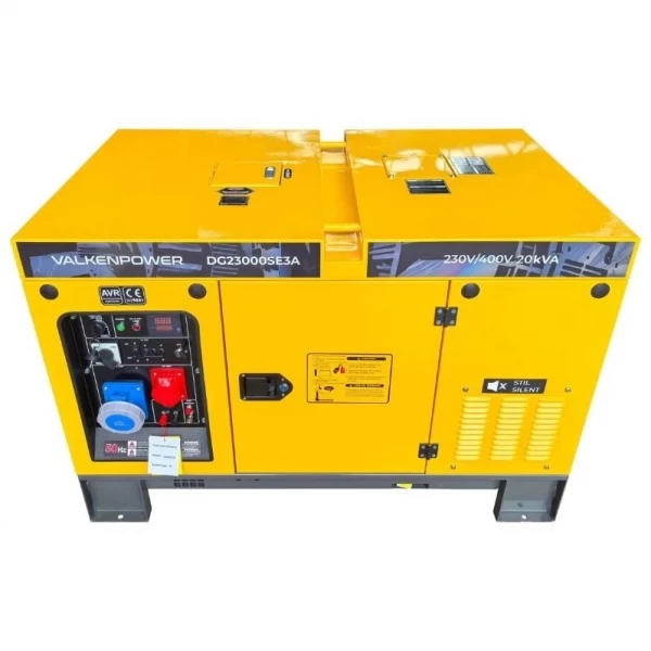 Valkenpower 16 kW portable diesel generator with a sound-insulated enclosure