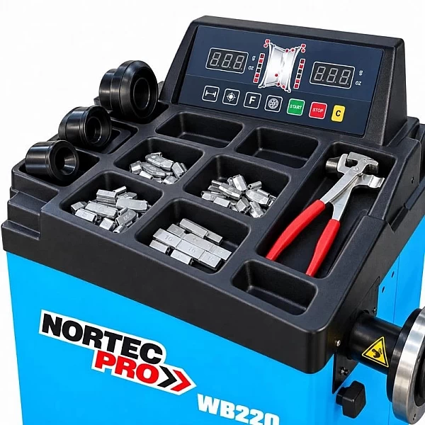 Automātiskās riteņu balansēšanas iekārta NORTEC WB220L | Baltic Diag