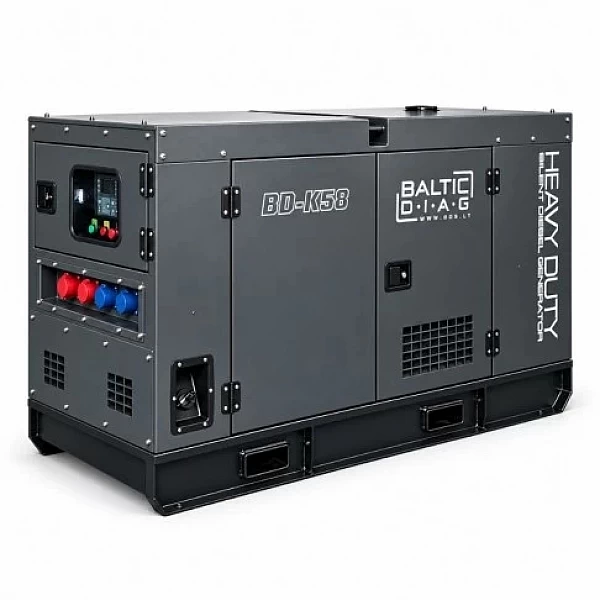 Дизельный электрогенератор мощностью 58 кВт BD-K58