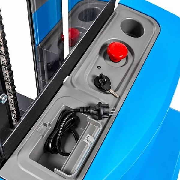 Electric high-lift truck with control handle 1,2 tons HanseLifter SMART-DH1235-PFH-LI
