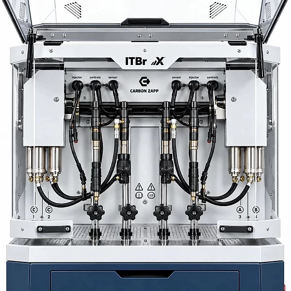 Dīzeļdegvielas smidzinātāju pārbaudes stends Carbon Zapp ITBR-X4 | Baltic Diag