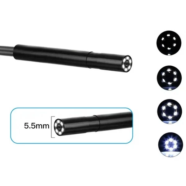 Endoscope with LCD screen Ø 5.5 mm, 5 m cable