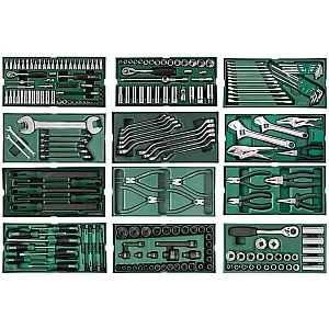 Тележка для инструментов, 7 ящиков Sata Pro с 246 шт. инструментов