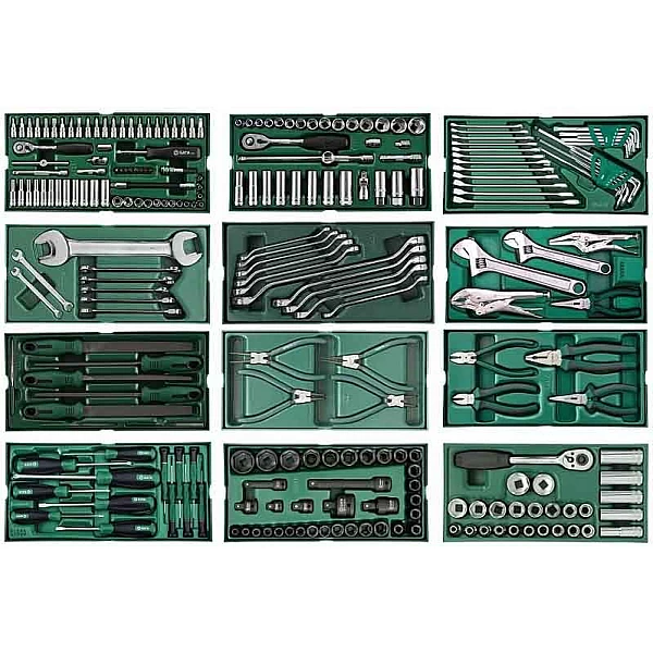 Тележка для инструментов, 7 ящиков Sata Pro с 246 шт. инструментов