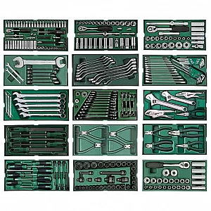 Tool trolley, 7 drawers Sata Pro with 300 pcs. tools