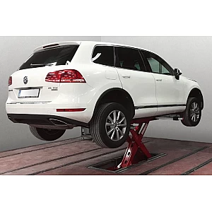 Mid-rise scissor lift for body painting work PrepLift