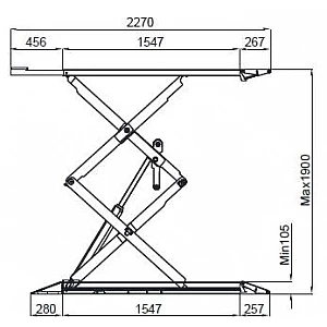 Double scissor lift ATH-Frame Lift 35FZ 3500kg