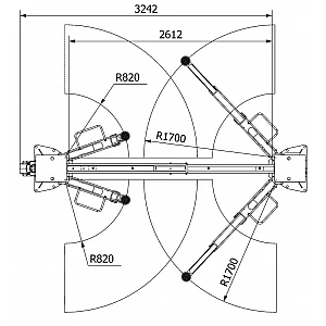 Two-post lift ATH-Comfort 2.55XL
