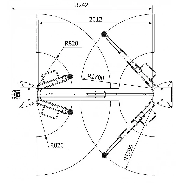 Two-post lift ATH-Comfort 2.55XL