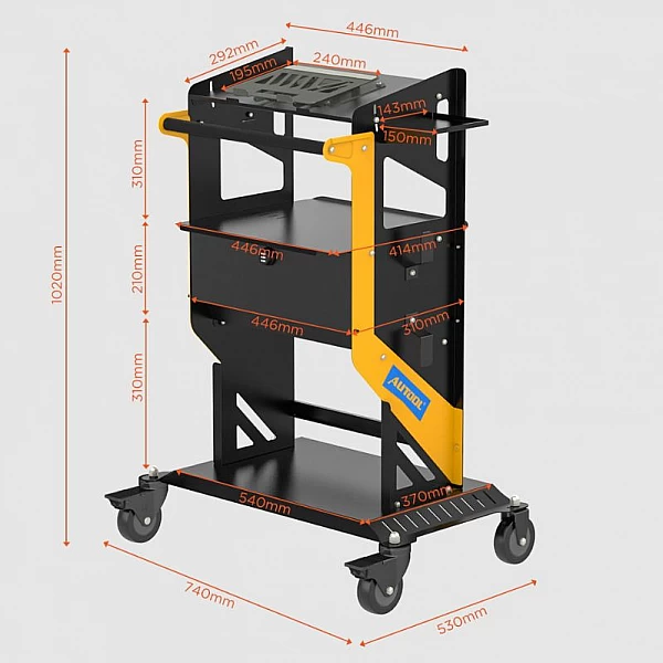 Mobile diagnostic equipment trolley AUTOOL 3 Tier