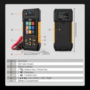 Тестер аккумуляторов со встроенным принтером Autool BT960
