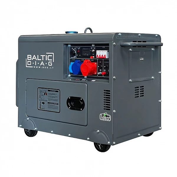 Мобильный дизельный генератор BD9500SE, 7 кВт