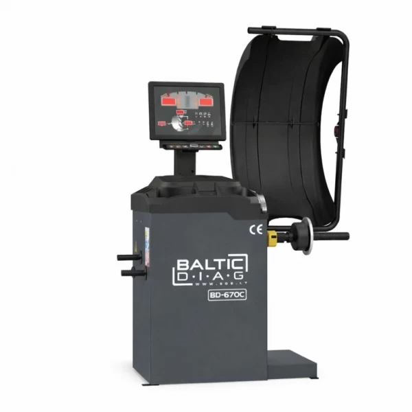 BD-670C automātiskā riteņu balansēšanas iekārta vieglajiem automobiļiem