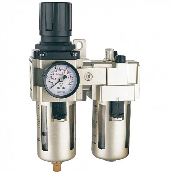 Gaisa plūsmas regulators 1/2" ar filtru un eļļotāju