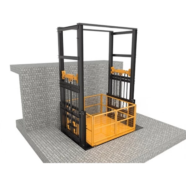 Četru kolonnu kravas pacēlājs, pacelšanas augstums 2,4-6,5 m