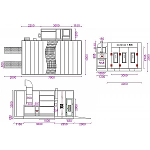Krāsošanas kamera ar gāzes apkuri BD-6400-G