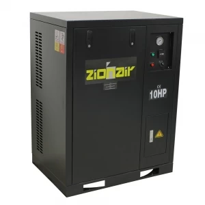 Zion Air CP55S12 piston air compressor with sound-insulated enclosure, 600 L/min, 12.5 bar, 5.5 kW