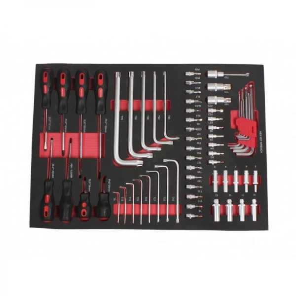 Tool trolley with tools, 7 drawers, 319 pcs