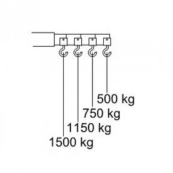 Hidrauliskais celtnis CC 15P, 1500 kg